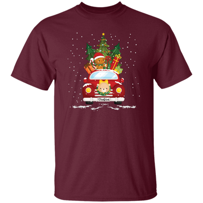 Christmas Car, Car Bring Gift Boxes, Christmas Gift Boxes, Merry Christmas, Trendy Chrismas Unisex T-Shirt