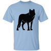 Fox Silhouette, Show Fox, Fox In Abstract, Animal Silhouette Black Unisex T-Shirt