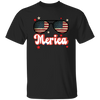 Sunglasses America, American Flag, Star America Unisex T-Shirt