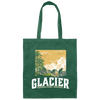 Glacier National Park, WPA Style Vintage Montana Canvas Tote Bag