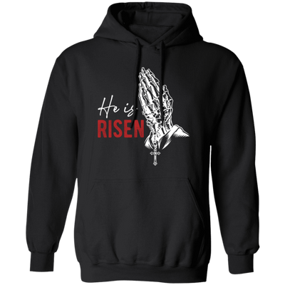 This premium pullover hoodie is perfect for the Jesus lover in your life. Crafted from the highest quality materials, the design features a detailed graphic of the words "He is risen, He is my risen" -- a reminder of God's power and grace. Stay warm and cozy while showing off your faith in style.