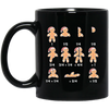 Cute Gingerbread, Funny Gingerbread, Merry Christ-math, Merry Christmas, Trendy Christmas Black Mug