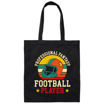 Professional Fantasy Football Player, Vintage American Football Canvas Tote Bag