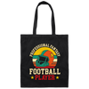 Professional Fantasy Football Player, Vintage American Football Canvas Tote Bag