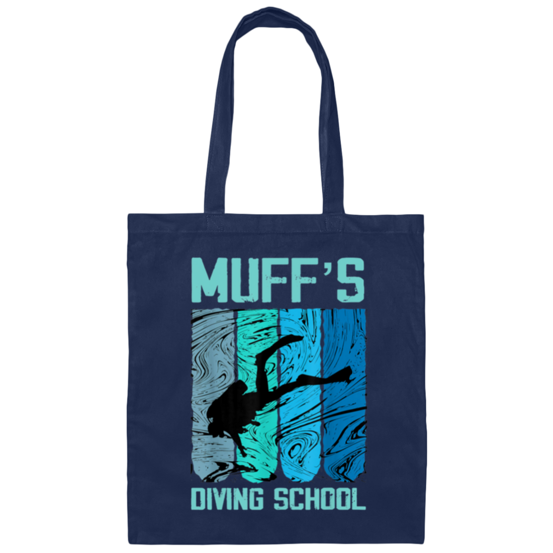 Muffs Diving School, Cool Design Gift Canvas Tote Bag