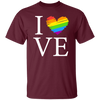 Love Is Love, LGBT Love, Lgbt's Day, Lgbt Heart Design Unisex T-Shirt