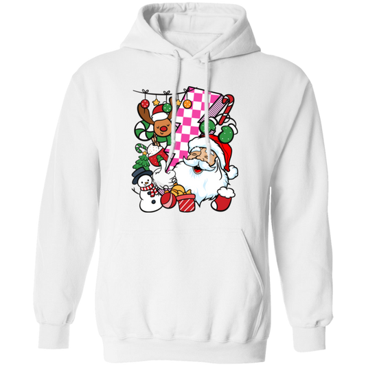 Groovy Santa, Funny Santa, 90s Christmas, Groovy Holiday, Merry Christmas, Trendy Chrismas Pullover Hoodie