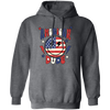 American Dude, Proud Of America, American Smile, Retro American Pullover Hoodie