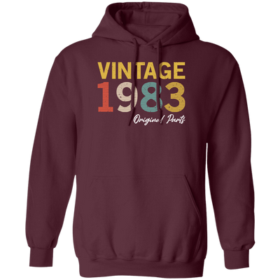 1983 Love Gift, Vintage 1983, 1983 Original Parts, Lover 1983 Gift Pullover Hoodie