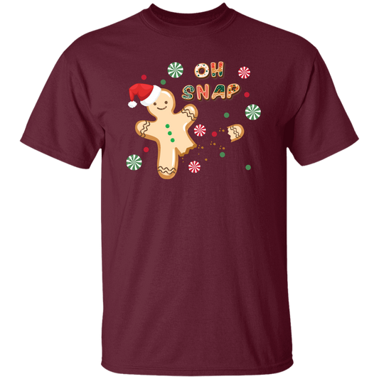 Oh Snap, Cute Gingerbread, Gingerbread Break Down The Leg Unisex T-Shirt