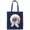 Cartoon Astronaut, Space Ranger Dance, Love Dance, Dance In Spaces Canvas Tote Bag