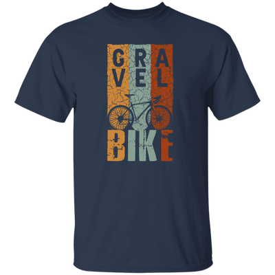 Vintage Gravelbike Mountain, Three Color Retro Bicycle, Gravel Bike Unisex T-Shirt
