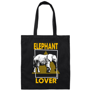 Elephant Lover, Family Elephantidae, Elephant Family, Egypt Pyramid Canvas Tote Bag
