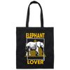 Elephant Lover, Family Elephantidae, Elephant Family, Egypt Pyramid Canvas Tote Bag