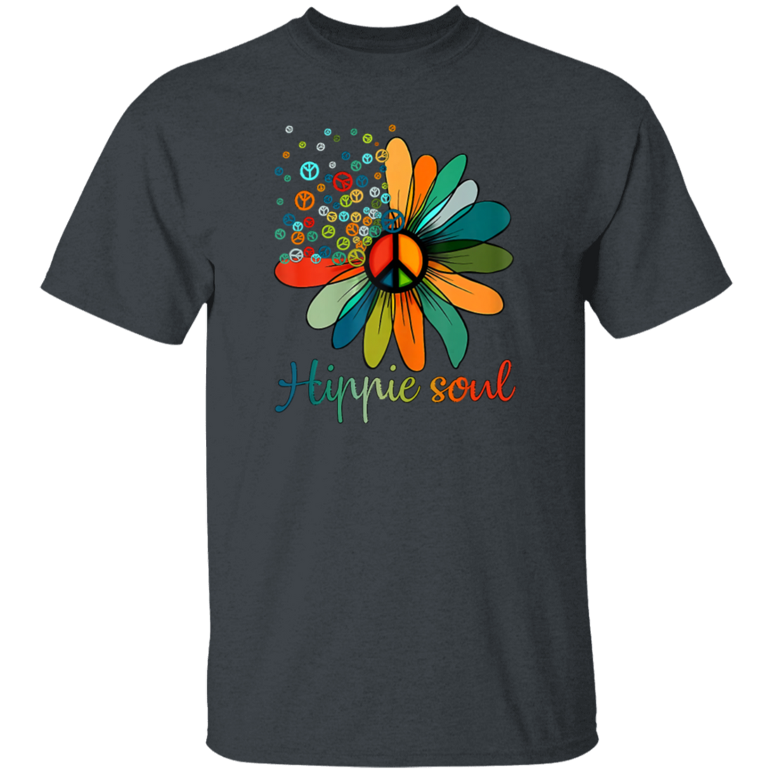 Daisy Peace Sign, Hippie Soul, Flower Lovers, Love Hippie Soul Unisex T-Shirt