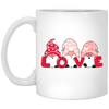 Cute Gnome, Set Of 3 Gnome, Love Gnome, My Love, Valentine's Day, Trendy Valentine White Mug