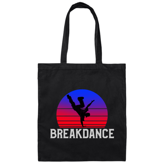 Breakdancers, B-Boy Breakdance, Hiphop Music Lovers, Vintage Breakdance Canvas Tote Bag