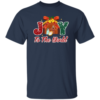 Joy To The World, Merry Xmas, Let Us Adore Him Christmas Unisex T-Shirt