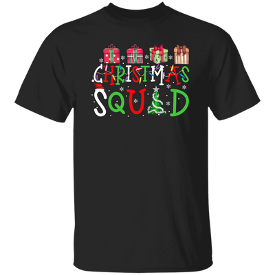 Christmas Squad, Christmas Gift Box, Xmas Light With Gift Box, Merry Christmas, Trendy Christmas Unisex T-Shirt