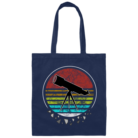 Retro Sonne Telescope Sky Astronomy Univers Canvas Tote Bag