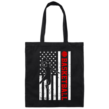 Basketball Player, American Basketball, Basketball Team Canvas Tote Bag