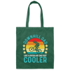 Downhill Dad Like A Regular Dad But Cooler Retro Canvas Tote Bag