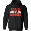 Dad Made Of Muscle, Father's Day, Gymer, Muscle Dad Pullover Hoodie