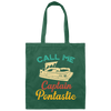 Fathers Day Gift, Pontoon Boat Captain Pontastic Canvas Tote Bag