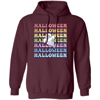 Halloween Party, Ghost Halloween, Groovy Halloween Pullover Hoodie