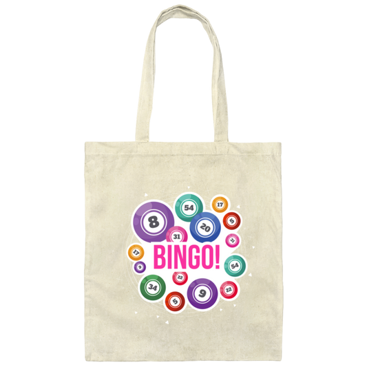 Go Bingo, Love Bingo, Best To Yell, Love To Holler In Bingo Canvas Tote Bag