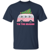 Tis The Season, Christmas Bus, Pink Christmas, Bus Bring Xmas Tree Christmas Unisex T-Shirt