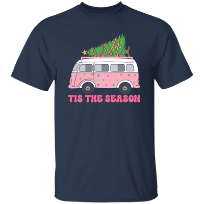 Tis The Season, Christmas Bus, Pink Christmas, Bus Bring Xmas Tree Christmas Unisex T-Shirt