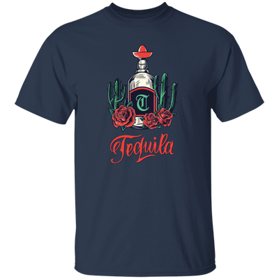 Tequila Bottle, Wine Bottle Central Cactus Forest Unisex T-Shirt