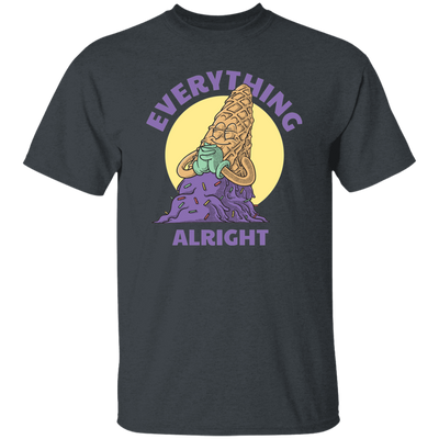 Everything Is Alright, Cartoon Smiling Spilled Ice Cream Unisex T-Shirt