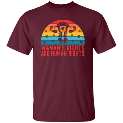 Woman's Rights Are Human Rights, Retro Woman Holiday Unisex T-Shirt