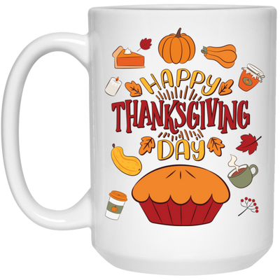 Happy Thanksgiving_s Day, Thanksgiving Iconic White Mug