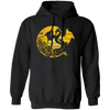 Dragon Flowers Vintage, Gold Dragon, Love Dragon, Flower In Circle Pullover Hoodie