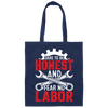 Dare To Be Honest And Fear No Labor, Mechanic Retro Canvas Tote Bag