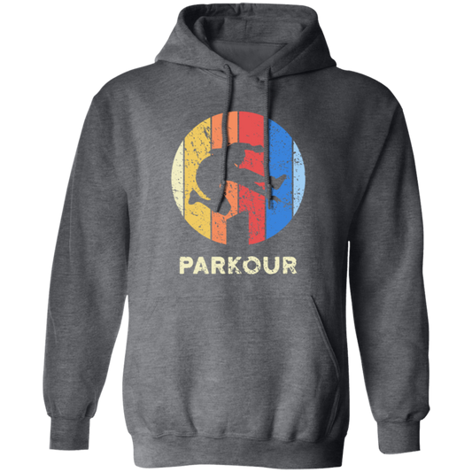 Cool Parkour, Freerunning Skirter Motif, Great Gift For Parkour, Freerunners Vintage Pullover Hoodie