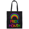 LGBT Gift, Pride Month, Love Is Love, LGBT Rainbow Canvas Tote Bag