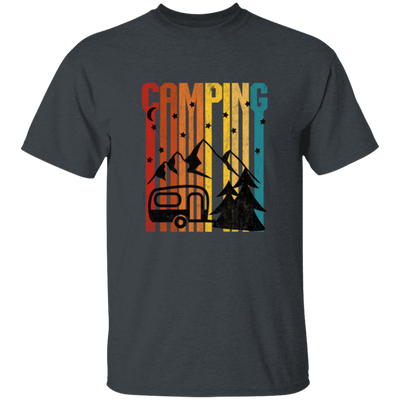 Moon Camper, Camping Under The Moon By Maintain Of Lake, Great Gift For Lover Unisex T-Shirt