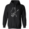 Cat Artist, Cat Guitarist, Love Music, Love Guitar, Music Lover Pullover Hoodie