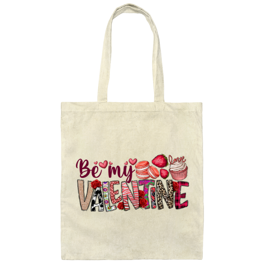 Love You All My Love Valentine Gift Canvas Tote Bag
