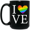 Love Is Love, LGBT Love, Lgbt's Day, Lgbt Heart Design Black Mug