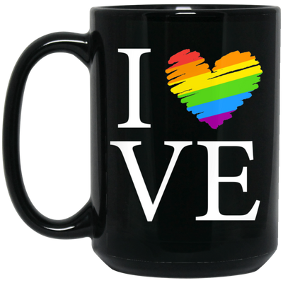 Love Is Love, LGBT Love, Lgbt's Day, Lgbt Heart Design Black Mug