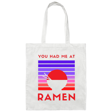 Love Ramen Noodle Abstract, Retro Feeling Hungry, Ramen Lover Canvas Tote Bag