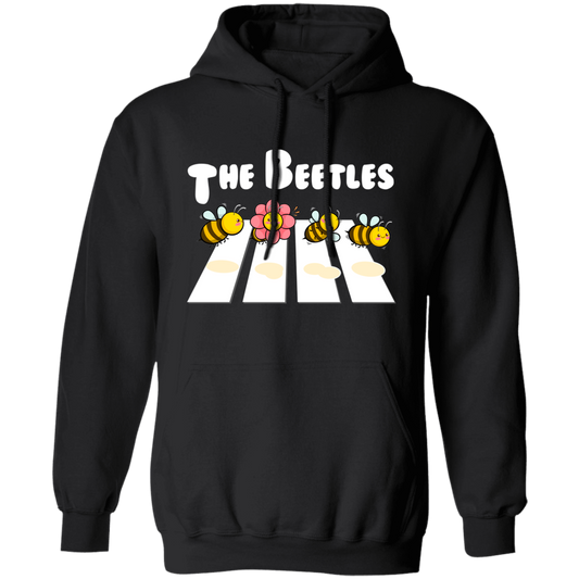 The Beetles, Four Bees Cross The Road, Cute Bees Pullover Hoodie