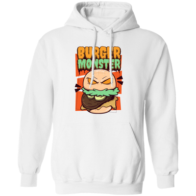 Burger Monster, Love Burger, Baby Angry Burger Pullover Hoodie