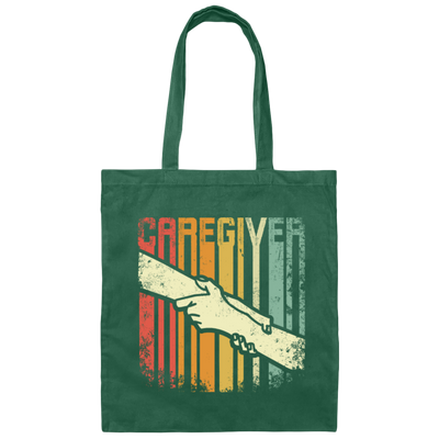 Caregiver Gift, Love You, Love To Take Care Of Everyone, Retro Caregiver Canvas Tote Bag