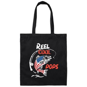 Reel Cool Pops, Love To Go Fishing, Love Fish, American Fish Gift Canvas Tote Bag